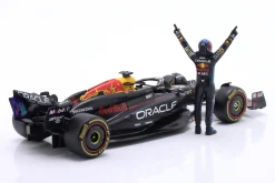 Max Verstappen Red Bull RB20 #1 Formel 1 Weltmeister 2024 m. Figur 1:24 Bburago