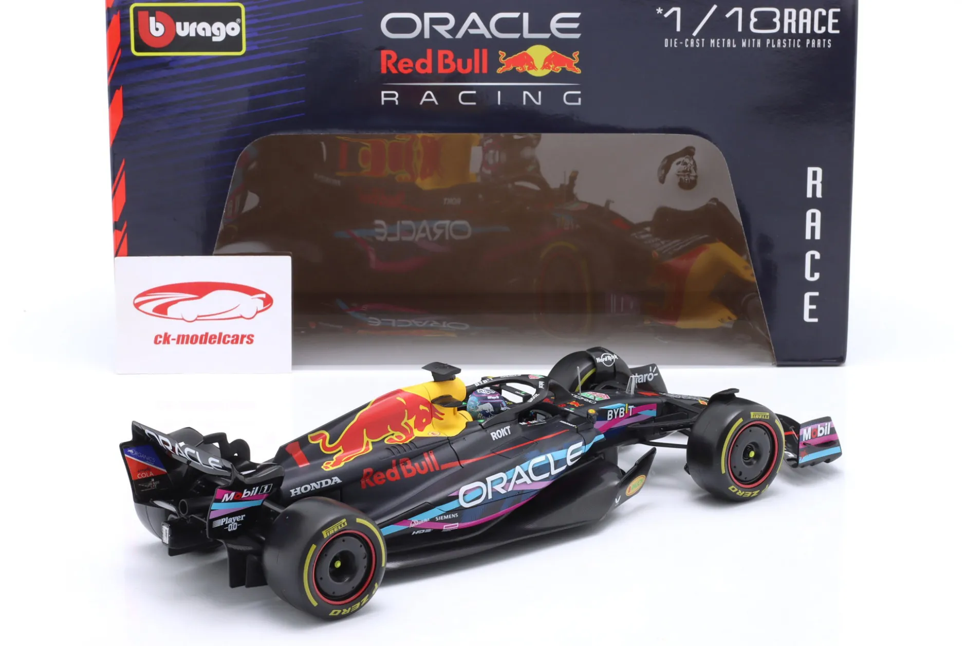Max Verstappen Red Bull RB19 #1 Sieger Miami GP Formel 1 Weltmeister 2023 1:18 Bburago