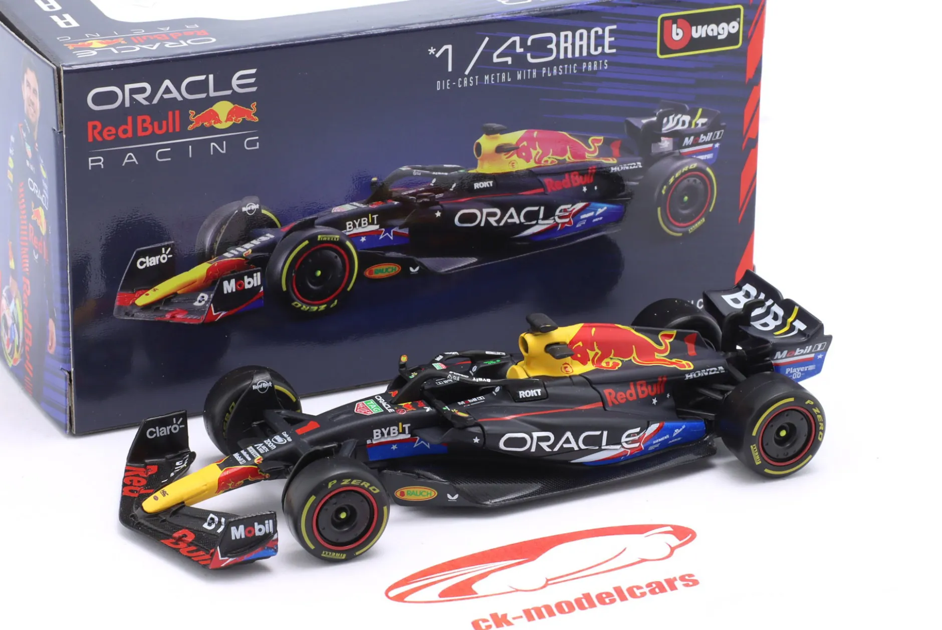 Max Verstappen Red Bull RB19 #1 Sieger USA GP Formel 1 Weltmeister 2023 1:43 Bburago