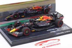 Max Verstappen Red Bull RB18 #1 Sieger Ungarn GP Formel 1 Weltmeister 2022 1:43 Minichamps