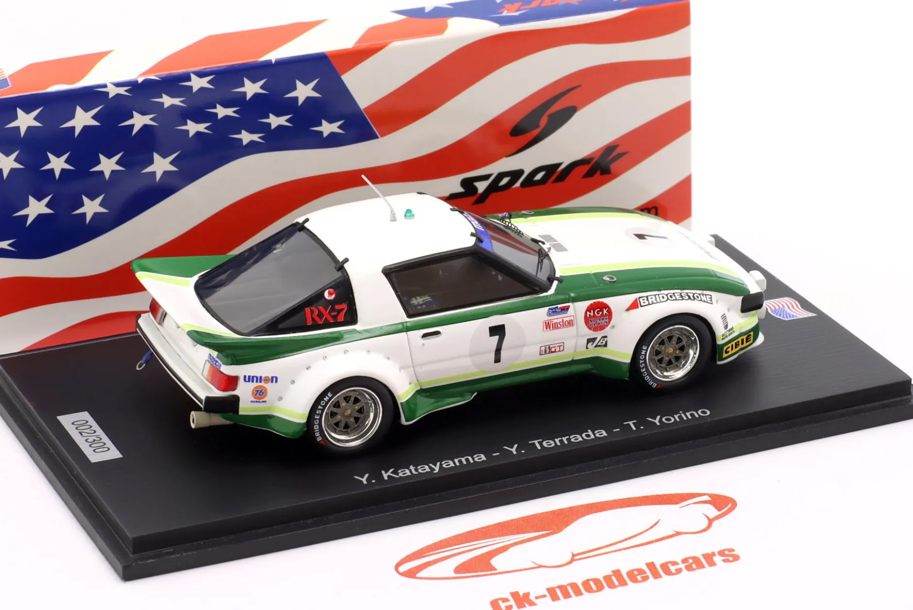 Mazda RX-7 #7 5th 24h Daytona 1979 Mazda Technical Center 1:43 Spark