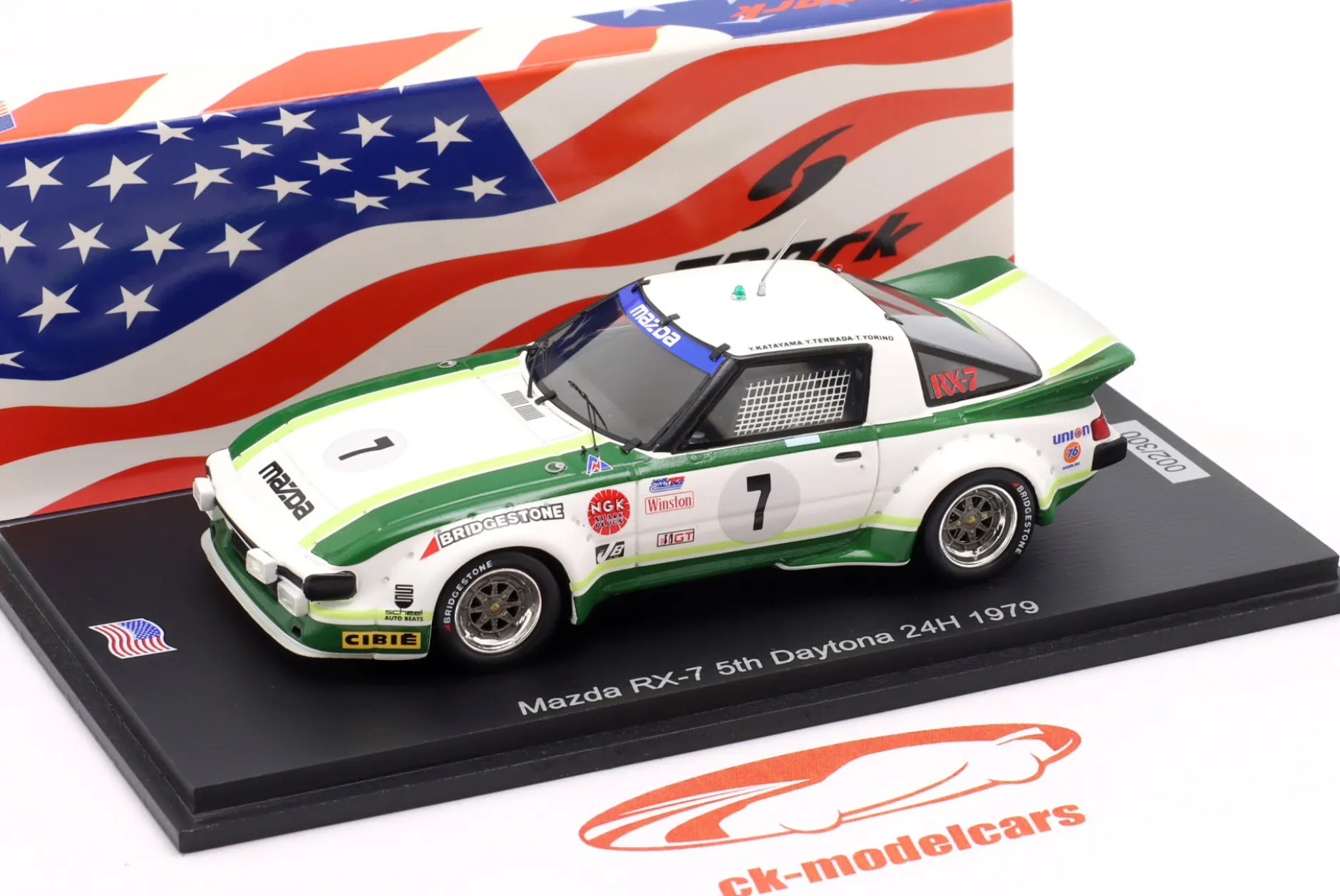 Mazda RX-7 #7 5th 24h Daytona 1979 Mazda Technical Center 1:43 Spark