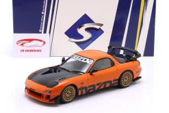 Mazda RX-7 Typ RS (FD3S) Baujahr 1999 orange / schwarz 1:18 Solido