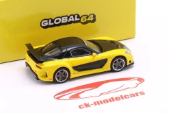 Mazda RX-7 VeilSide Fortune7 gelb / schwarz 1:64 Tarmac Works