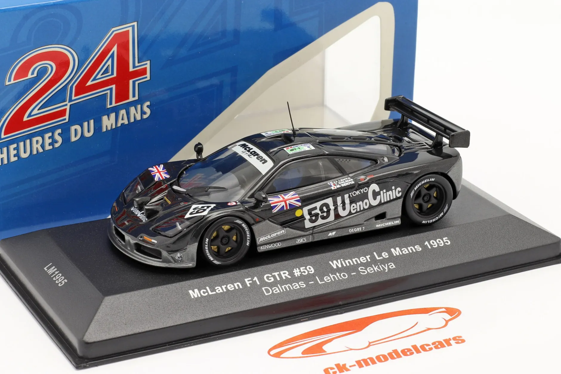 McLaren F1 GTR #59 Sieger 24h LeMans 1995 Dalmas, Sekiya, Lehto 1:43 Ixo