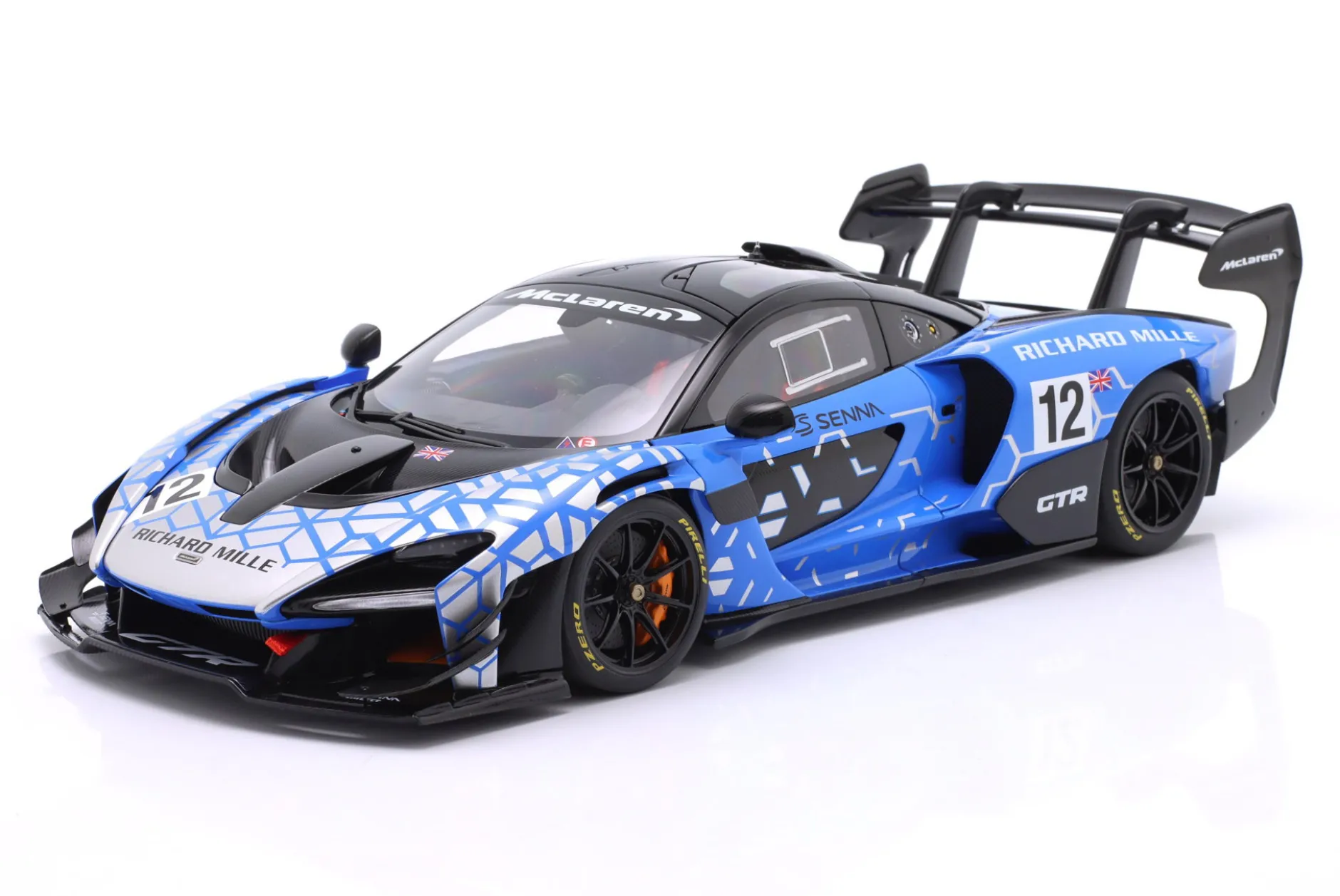 McLaren Senna GTR #12 Presentation Car 2019 blau / schwarz 1:18 AUTOart