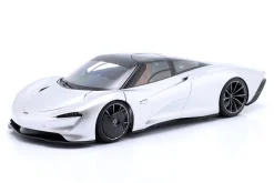 McLaren Speedtail Baujahr 2020 supernova silber 1:18 AUTOart