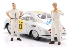 Mechaniker mit weißem Overall skeptisch - Figur 1:18 Figurenmanufaktur