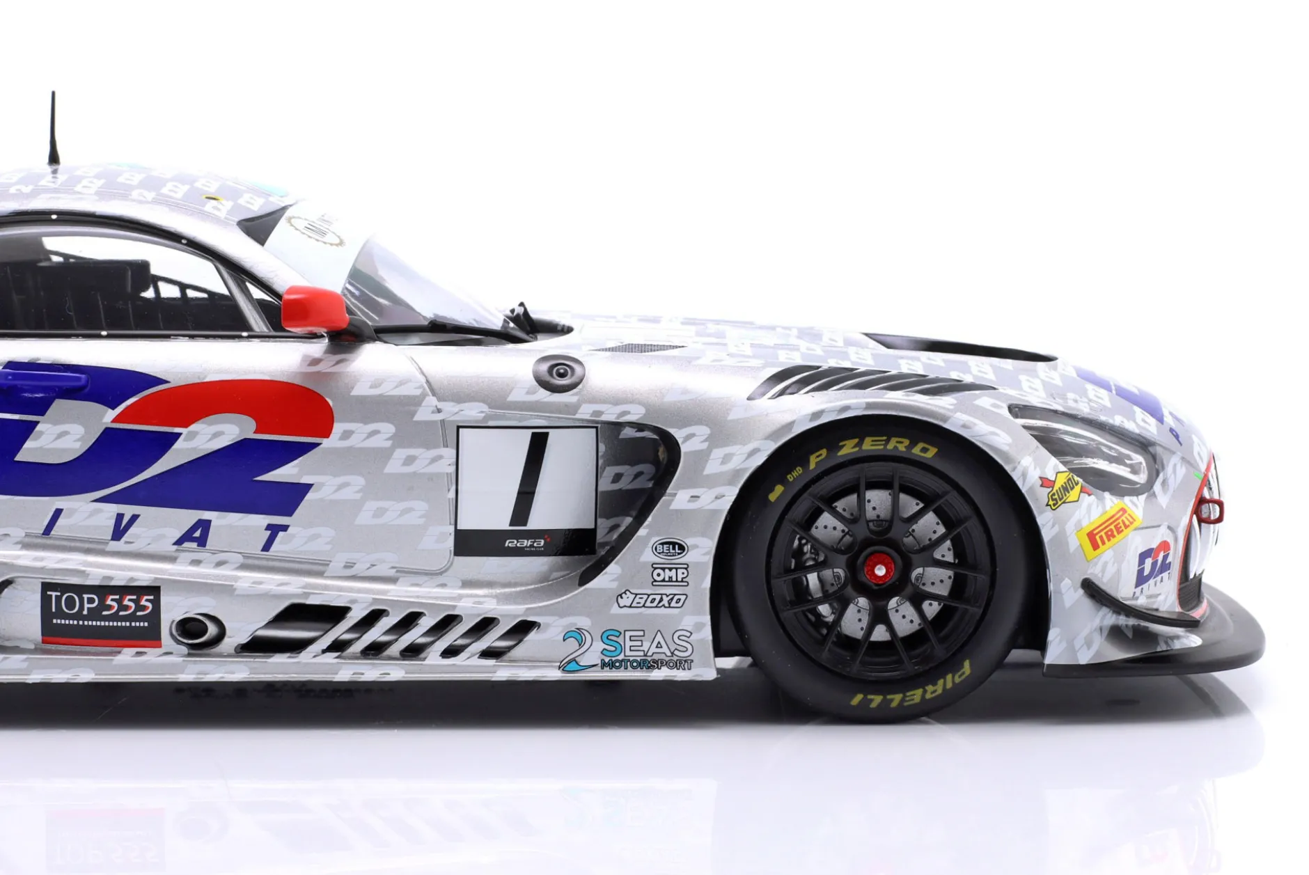 Mercedes-AMG GT3 Evo #1 British GT Championship 2023 Loggie, Gounon 1:18 Ixo