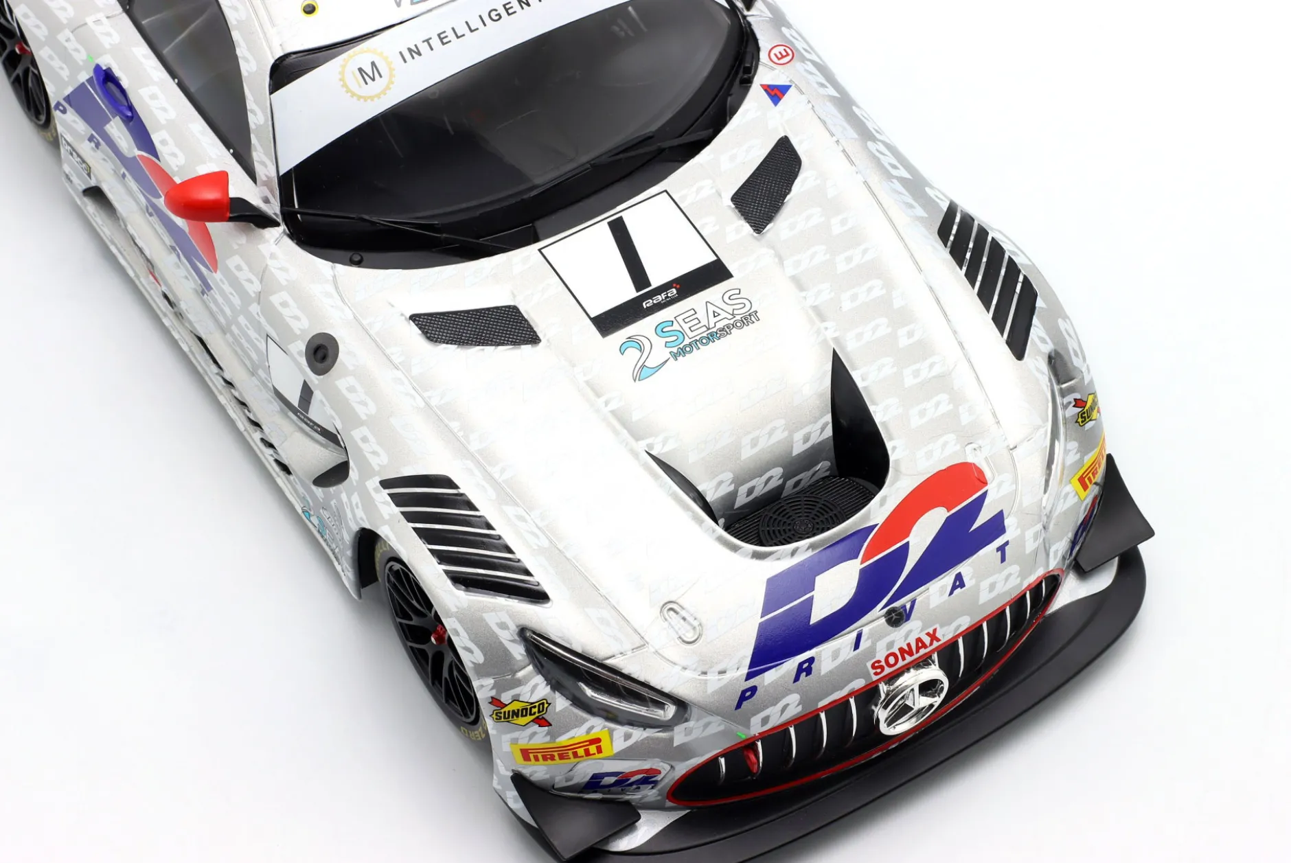 Mercedes-AMG GT3 Evo #1 British GT Championship 2023 Loggie, Gounon 1:18 Ixo