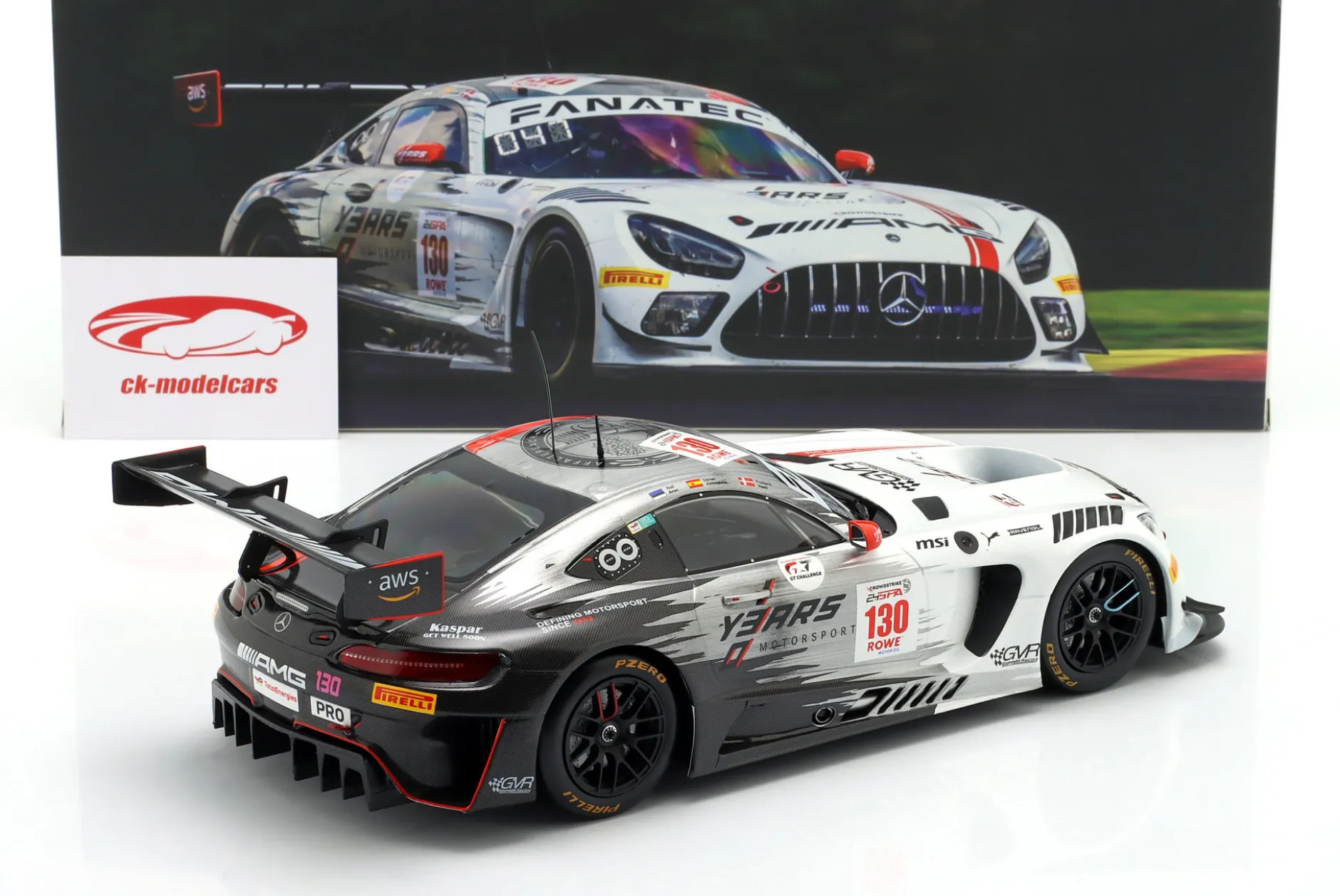 Mercedes-AMG GT3 Evo #130 24h Spa 2024 Aron, Juncadella, Vesti 1:18 Ixo