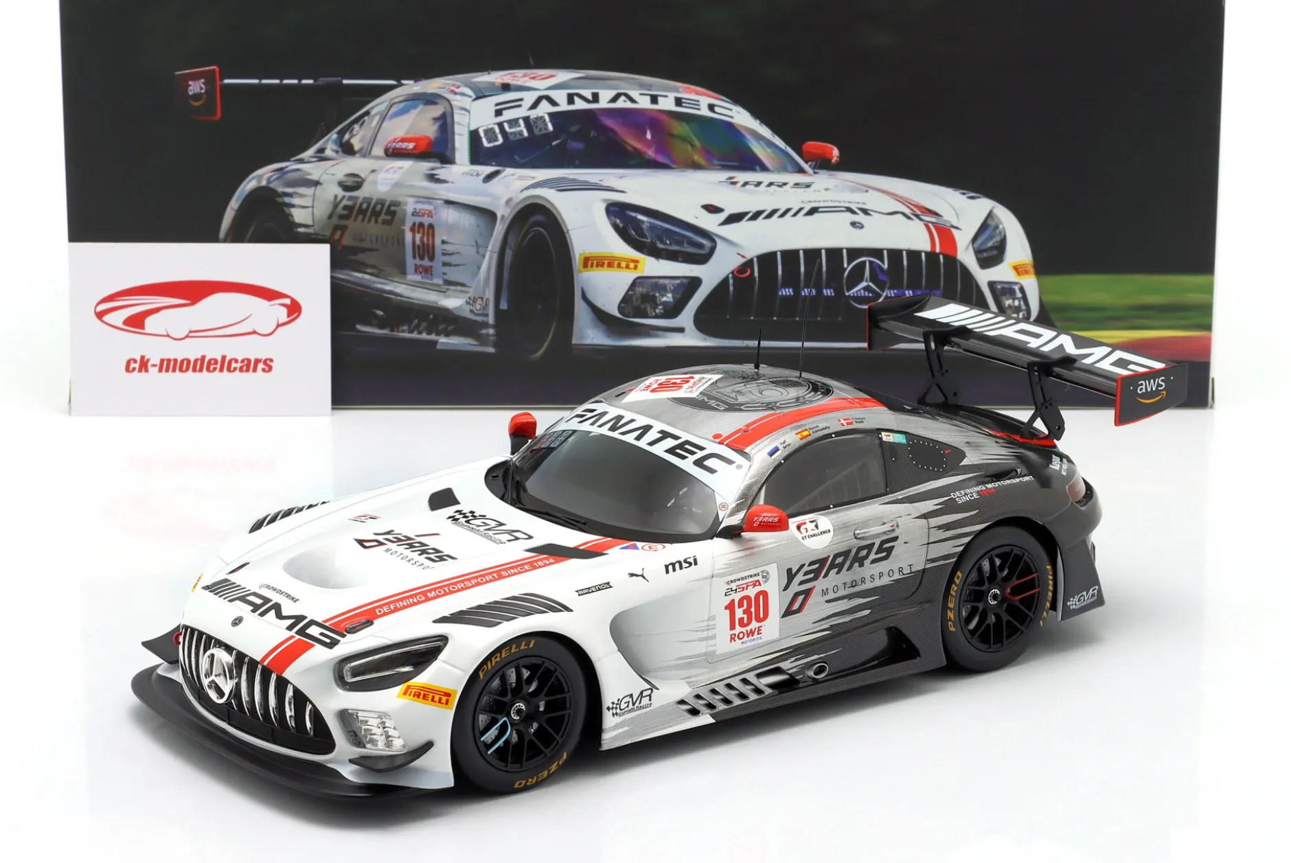 Mercedes-AMG GT3 Evo #130 24h Spa 2024 Aron, Juncadella, Vesti 1:18 Ixo