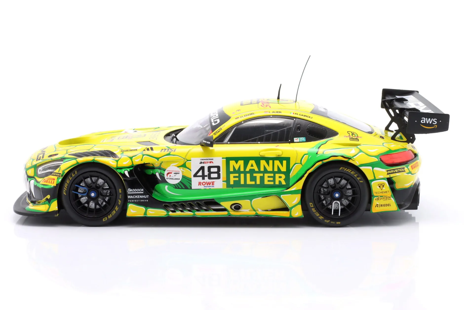 Mercedes-AMG GT3 Evo #48 24h Spa 2025 Winward Racing Mamba 1:18 Ixo