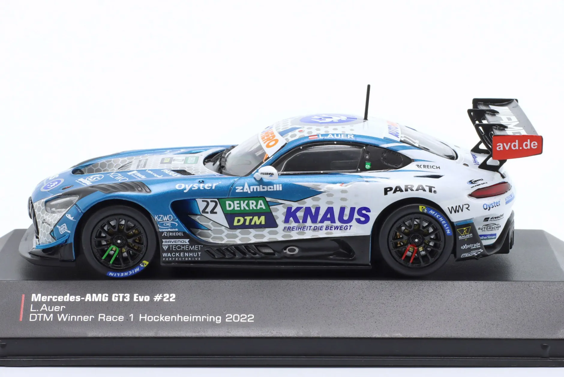 Mercedes-AMG GT3 Evo #22 Sieger Rennen 1 DTM Hockenheim 2022 L. Auer 1:43 Ixo