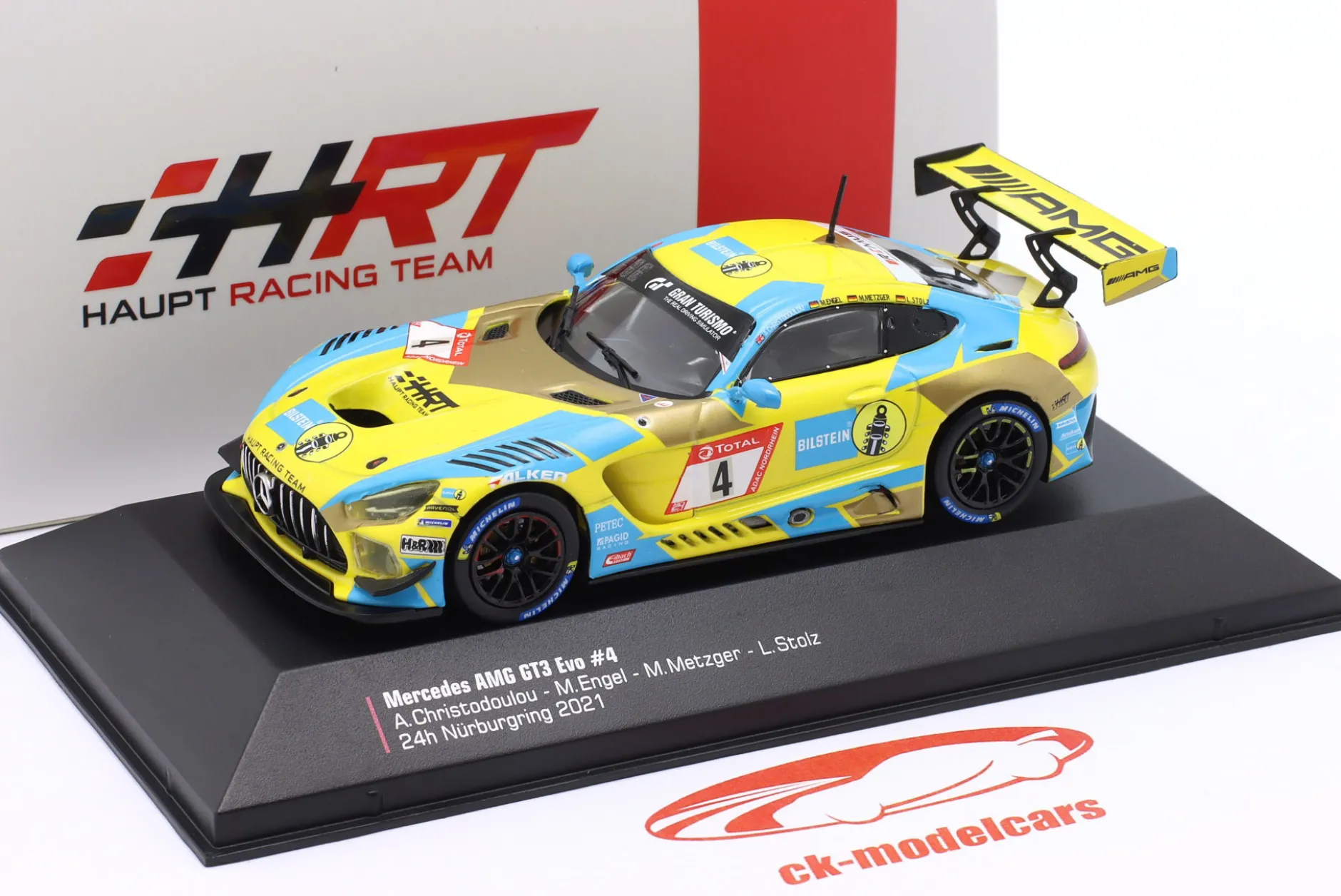 Mercedes-AMG GT3 #4 24h Nürburgring 2021 Christodoulou, Engel, Metzger, Stolz 1:43 Ixo