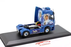 Mercedes-Benz Actros MP1 Sattelzugmaschine 1998 blau / Eskimo Arctic Airbrush 1:43 Hachette