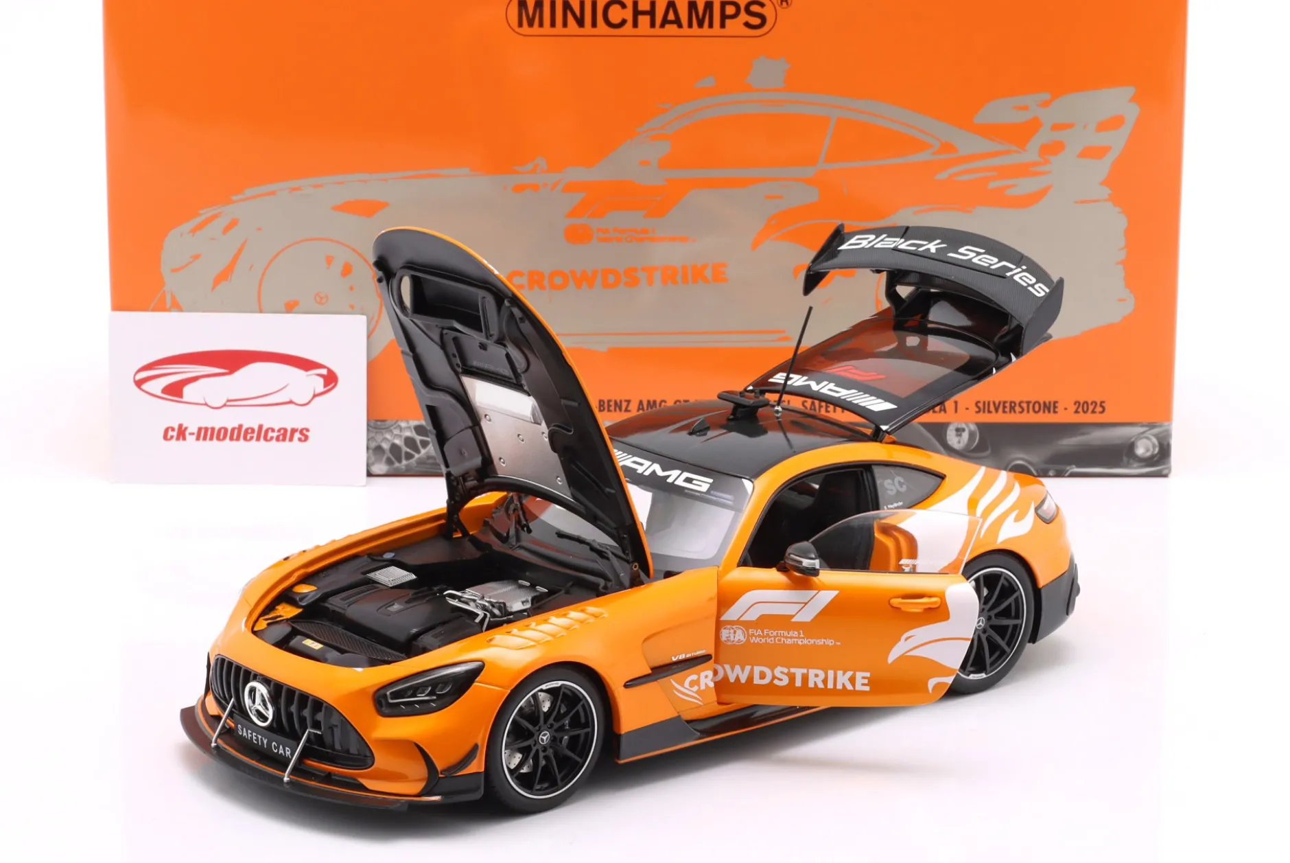 Mercedes-Benz AMG GT Black Series Safety Car British GP Formel 1 2025 1:18 Minichamps