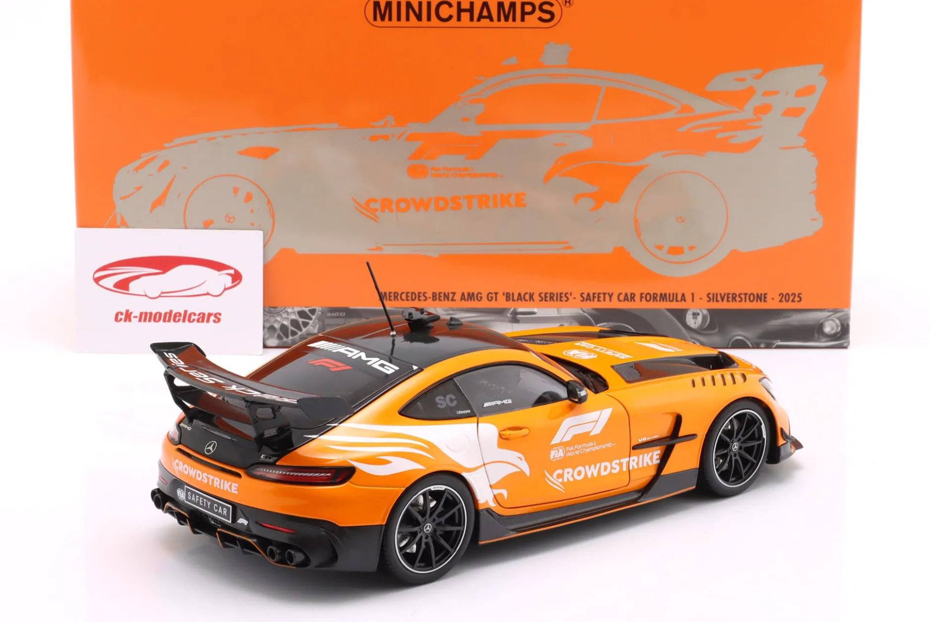 Mercedes-Benz AMG GT Black Series Safety Car British GP Formel 1 2025 1:18 Minichamps