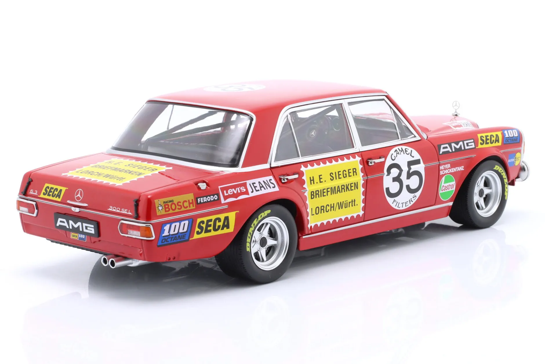 Mercedes-Benz AMG 300 SEL 6.8 #35 2nd 24h Spa 1971 Heyer, Schickentanz 1:18 WERK83