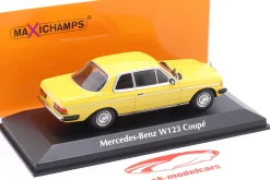 Mercedes-Benz 230CE (W123) Baujahr 1976 gelb 1:43 Minichamps