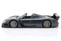 Mercedes-Benz CLK-GTR Roadster Baujahr 1999 stahlgrau metallic 1:18 GT-Spirit