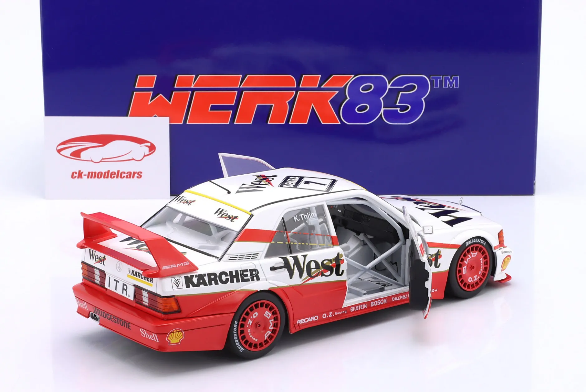 Mercedes-Benz 190E 2.5-16 Evo II #7 DTM 1991 Kurt Thiim 1:18 WERK83