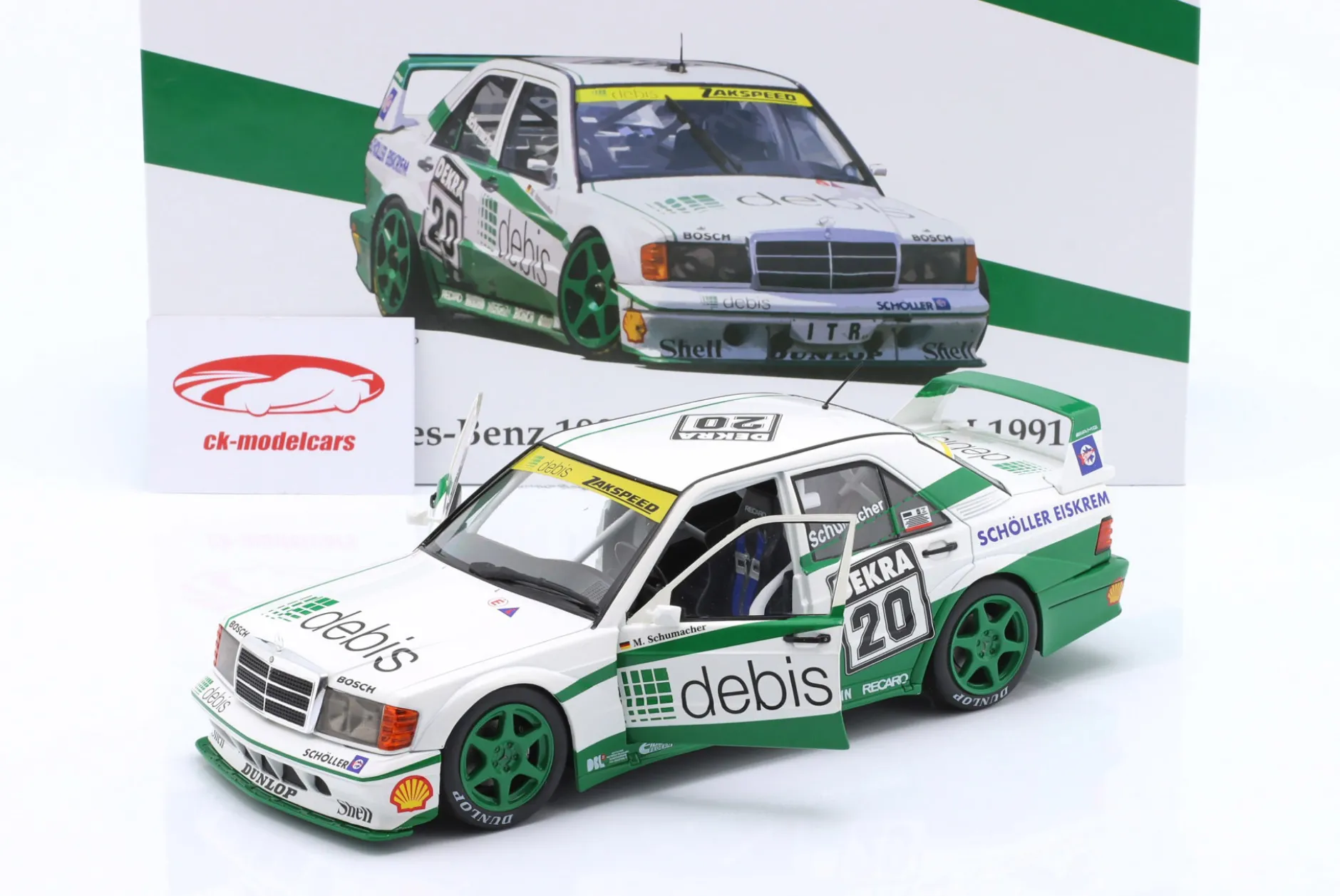 Mercedes-Benz 190E 2.5-16 Evo II #20 DTM 1991 Michael Schumacher 1:18 WERK83