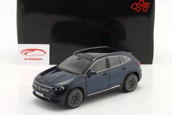 Mercedes-Benz EQA Baujahr 2021 denimblau metallic 1:18 NZG