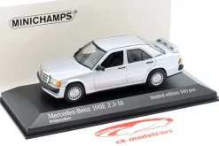 Mercedes-Benz 190E 2.3 (W201) Baujahr 1984 brillantsilber 1:43 Minichamps