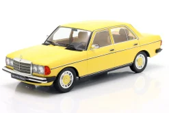 Mercedes-Benz 230E (W123) Limousine Baujahr 1975 gelb 1:18 KK-Scale