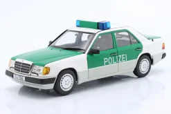 Mercedes-Benz 230E (W124) Polizei Baujahr 1989-1993 weiß / grün 1:18 Norev