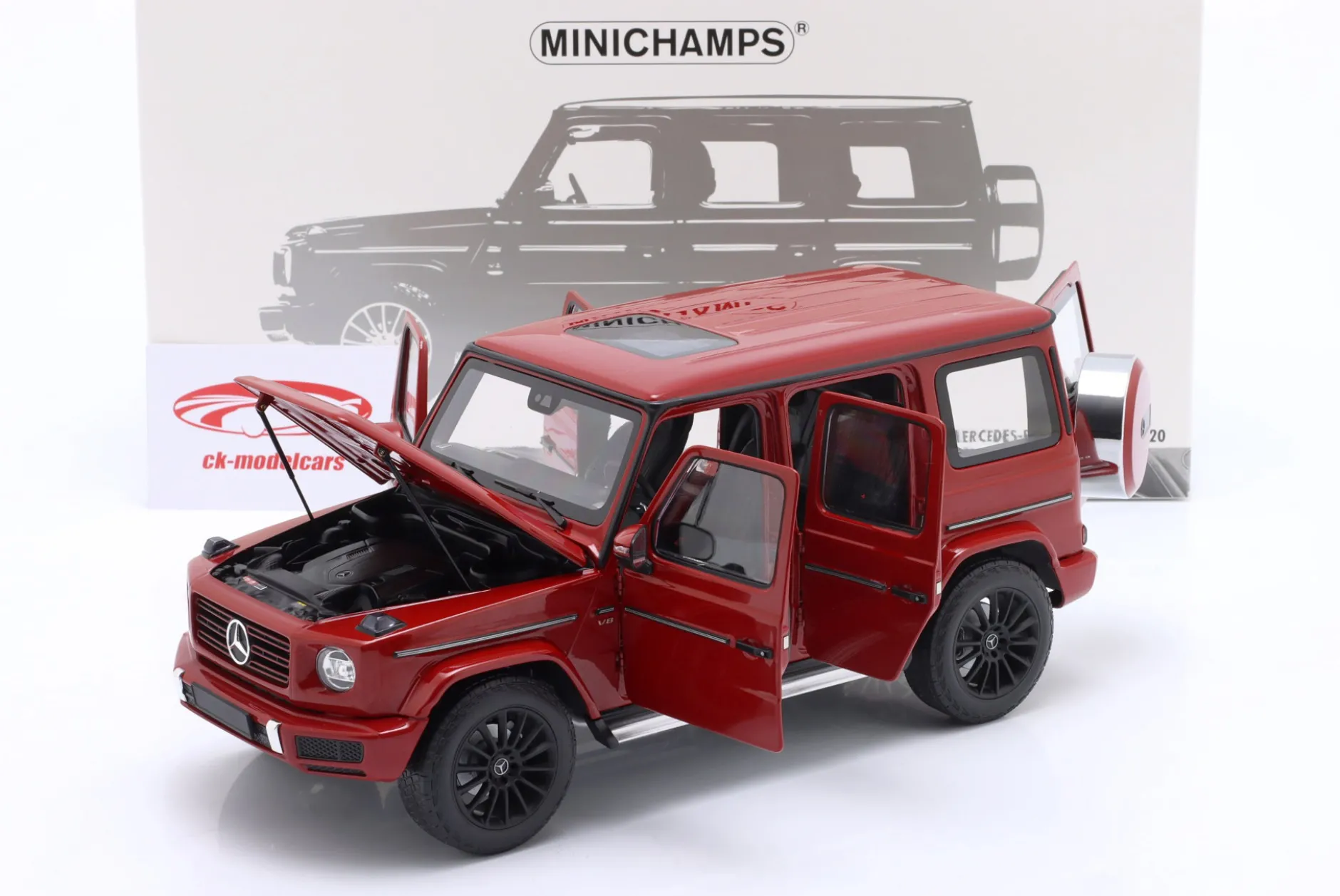 Mercedes-Benz G-Klasse (W463) Baujahr 2020 rot 1:18 Minichamps