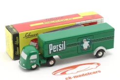 Mercedes Benz Koffer-Sattelzug "Persil" grün/ weiß 1:90 Schuco Piccolo