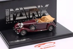 Mercedes-Benz 500K (W29) Cabriolet C 1934-1936 rotbraun 1:43 Matrix