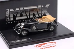 Mercedes-Benz 500K (W29) Cabriolet C 1934-1936 schwarz 1:43 Matrix