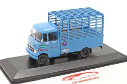 Mercedes-Benz L-319D Transporter Biona Baujahr 1963 blau 1:43 Altaya