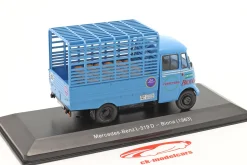 Mercedes-Benz L-319D Transporter Biona Baujahr 1963 blau 1:43 Altaya