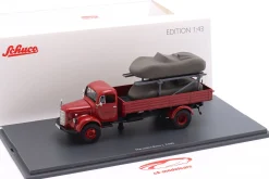 Mercedes-Benz L 3500 Porsche Renndienst Baujahr 1960 rot 1:43 Schuco
