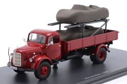 Mercedes-Benz L 3500 Porsche Renndienst Baujahr 1960 rot 1:43 Schuco