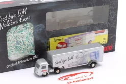 Mercedes-Benz LPS 328 Sattelzugmaschine Goodbye DM Welcome Euro Edition 1:90 Schuco Piccolo
