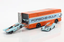 Mercedes-Benz O 317 Porsche Gulf Renntransporter Baujahr 1968 1:43 Schuco
