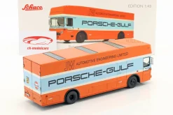 Mercedes-Benz O 317 Porsche Gulf Renntransporter Baujahr 1968 1:43 Schuco