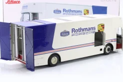 Mercedes-Benz O 317 Renntransporter Rothmans Porsche weiß 1:18 Schuco