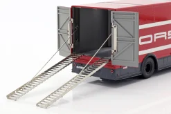 Mercedes-Benz O 317 Renntransporter Porsche Motorsport rot 1:43 Schuco