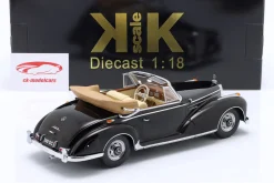 Mercedes-Benz 300 SC Cabriolet offen (W188) Baujahr 1957 schwarz 1:18 KK-Scale