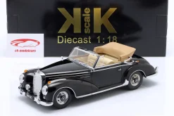 Mercedes-Benz 300 SC Cabriolet offen (W188) Baujahr 1957 schwarz 1:18 KK-Scale
