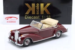 Mercedes-Benz 300 SC Cabriolet offen (W188) Baujahr 1957 dunkelrot 1:18 KK-Scale