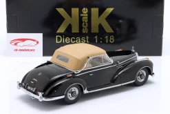 Mercedes-Benz 300 SC Cabriolet (W188) Softtop 1957 schwarz 1:18 KK-Scale