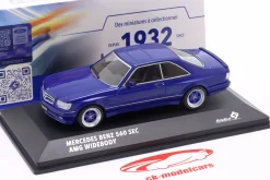 Mercedes-Benz 560 SEC AMG Widebody linarit blau 1:43 Solido