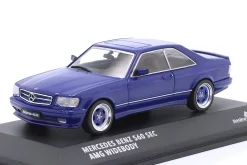 Mercedes-Benz 560 SEC AMG Widebody linarit blau 1:43 Solido